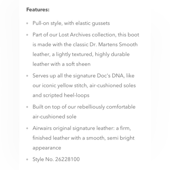 NWT Dr. Martens 2976 Yellow Stitch Smooth Leather Chelsea boots sz 8M/9L - Picture 8 of 8